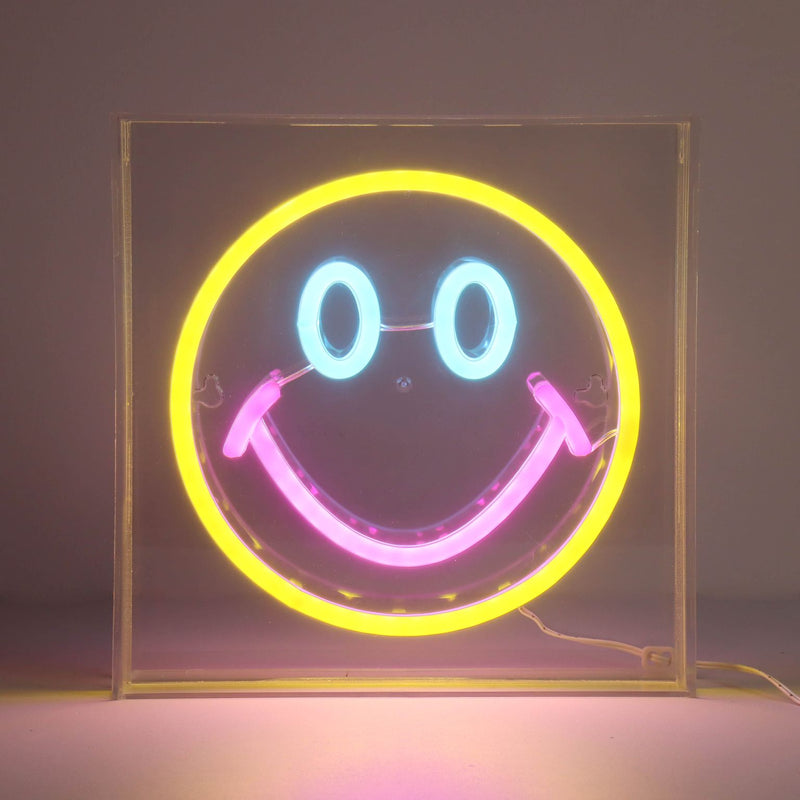 Guys N Gals - Neon Art Desktop & Wall Signs - Smiley Face