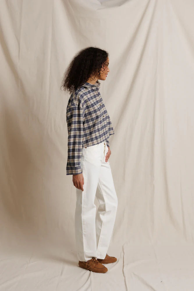 Perfect White Tee - Women - Sugar Plaid Tate Button-Down Shirt