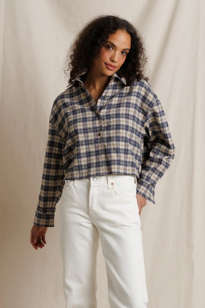Perfect White Tee - Women - Sugar Plaid Tate Button-Down Shirt