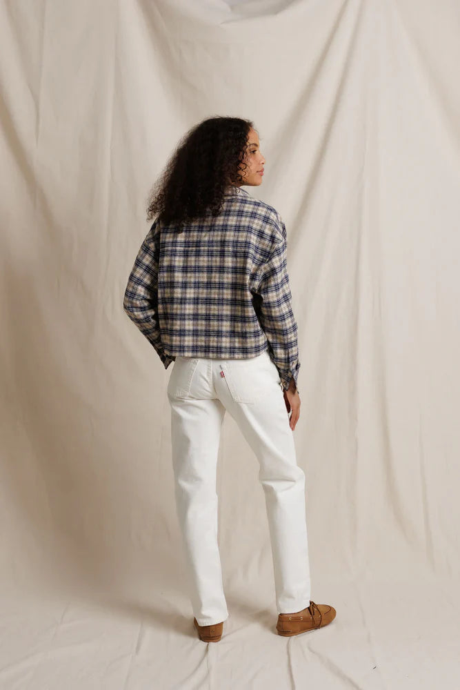 Perfect White Tee - Women - Sugar Plaid Tate Button-Down Shirt