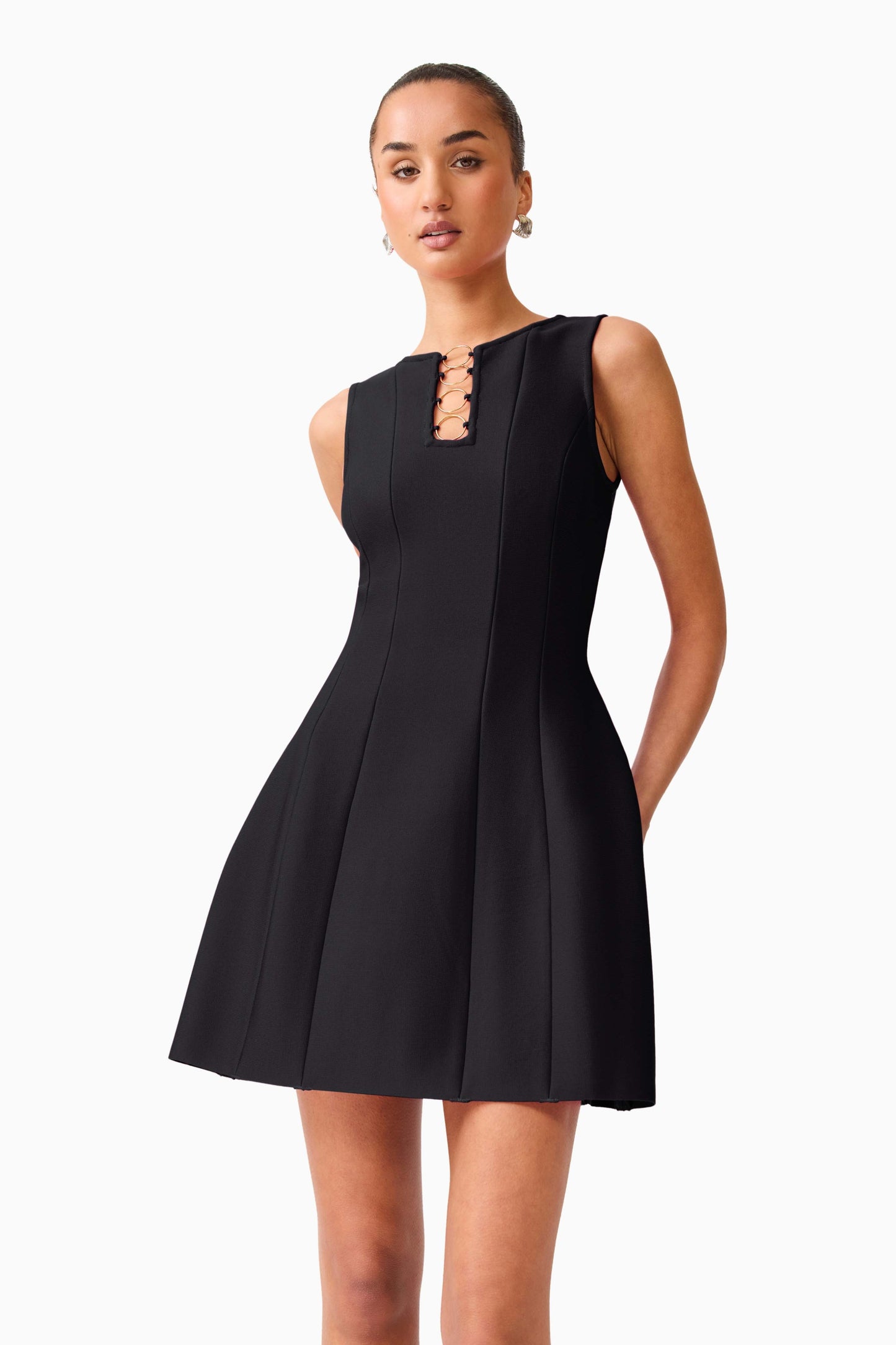 ELLIATT - Women - Black Naomi Tulip Mini Dress