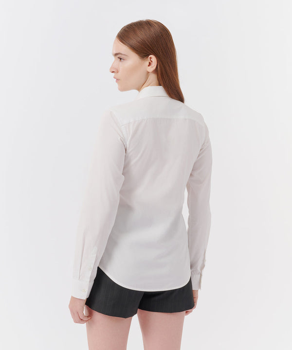 ATM Collection - Women - White Poplin Classic Slim Shirt