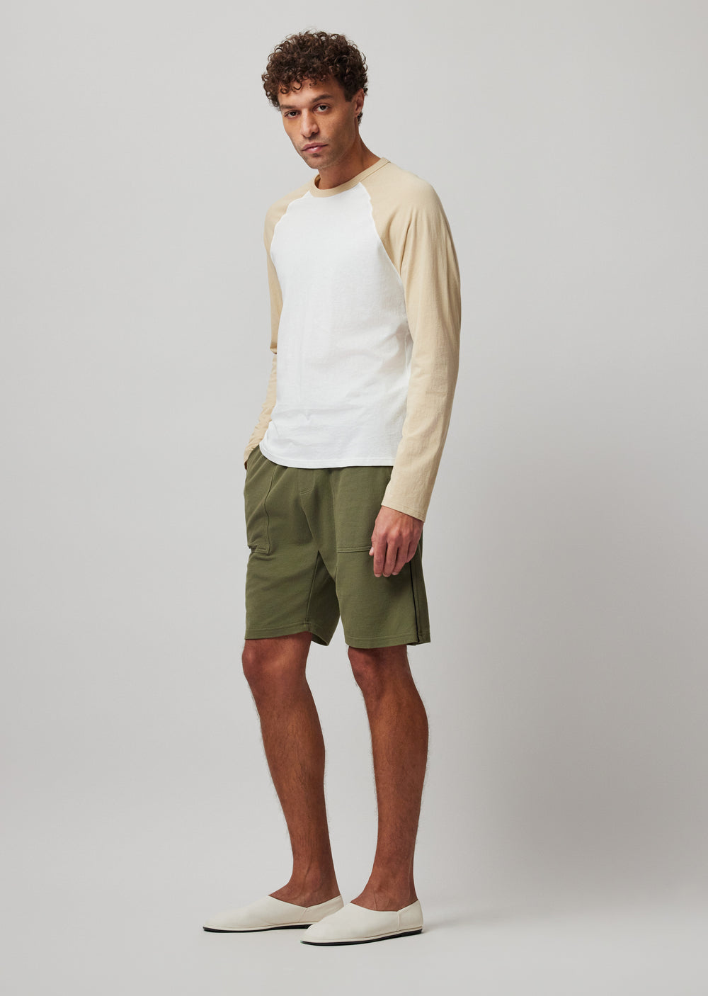 ATM Collection - Men - Army Pique Shorts with Tipping