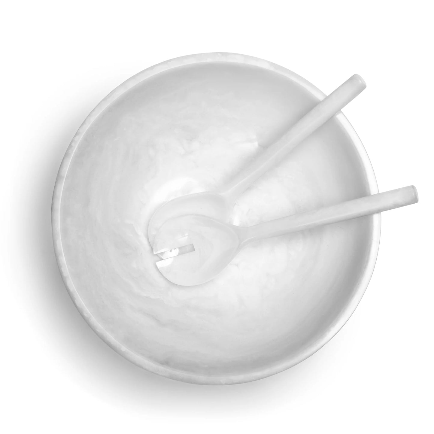 Inspired Generation - White Swirl EveryWare Resin Bowl