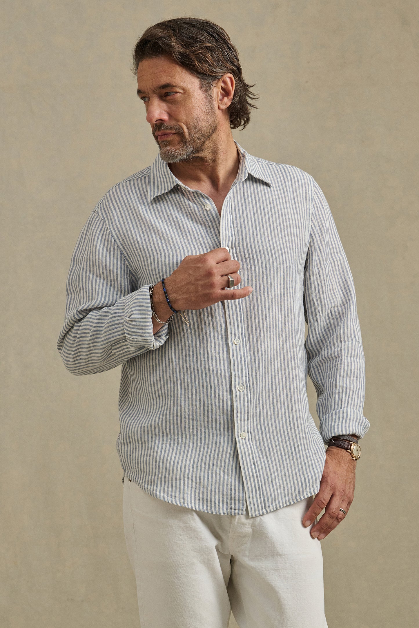 Velvet By Graham & Spencer - Men - Blue/White  Carusa Shirt