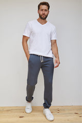 Perfect White Tee - Men - Night Zappa Fleece Jogger