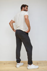 Perfect White Tee - Men - Night Zappa Fleece Jogger