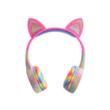Guys N Gals Trend Tech Kiddy Ears Rainbow Bluetooth Headphones