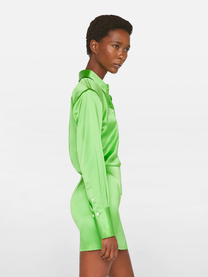 Frame - Women - Bright Peridot Strong Shoulder Mini Dress
