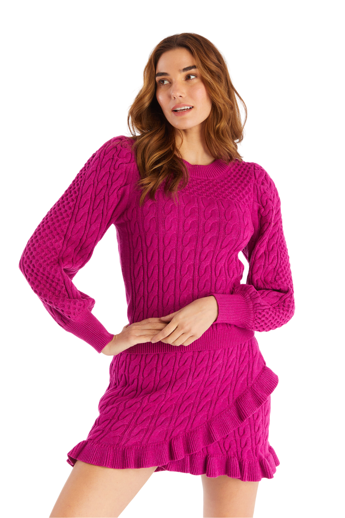 ALLISON New York - Women - Raspberry Iris Sweater