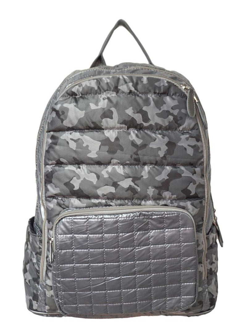Quilted Camo Backpack