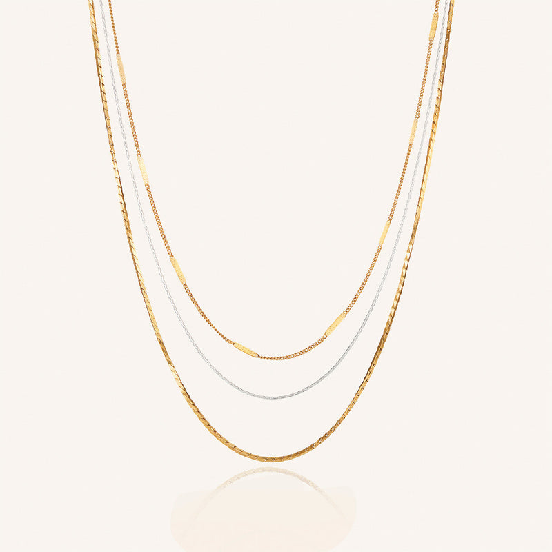 guys n gals jenny bird lido triple stand necklace