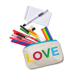 Hi Love Travel - White with Rainbow LOVE Set of Two Organizational Packs